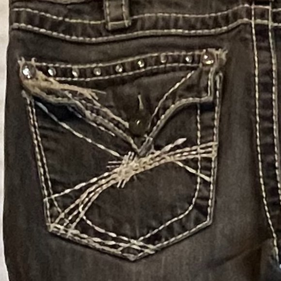 SILVER FRANCIS LOW RISE BOOTCUT BLACK FADED WASH JEANS Size 29x28 NWOT - Picture 9 of 9